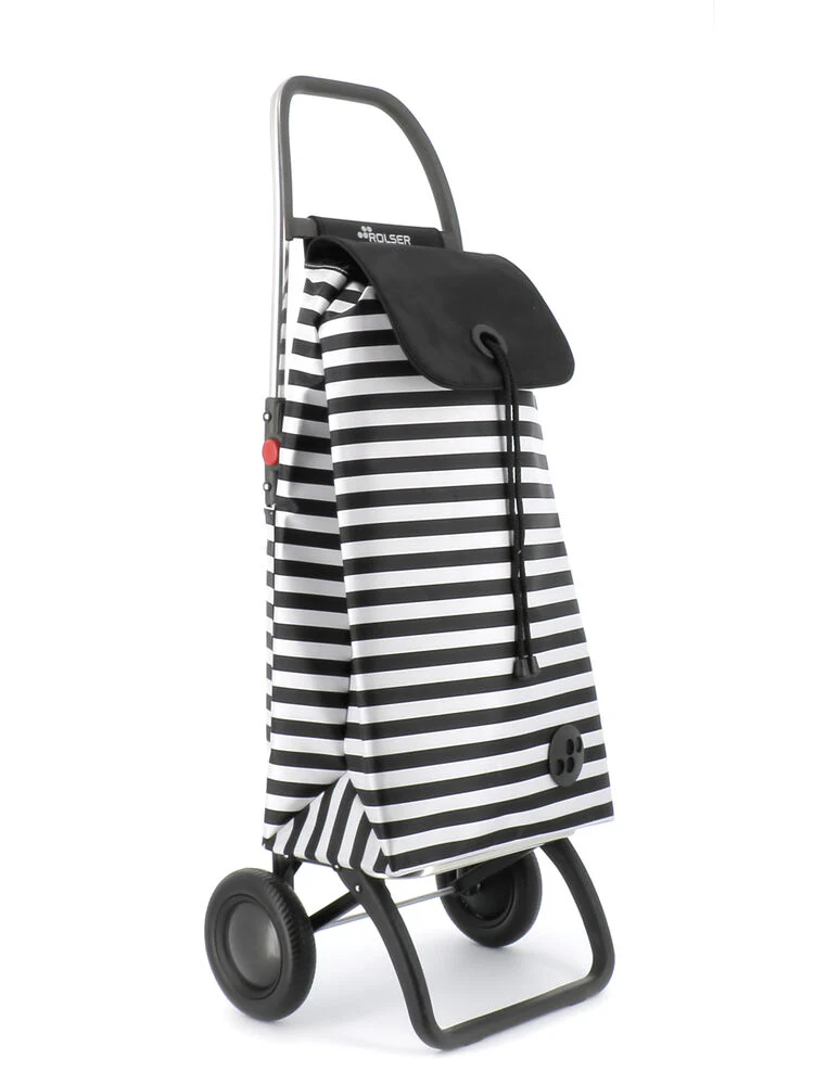 I-Max Marina 2L ostoskärry mustavalkoinen - Image 3