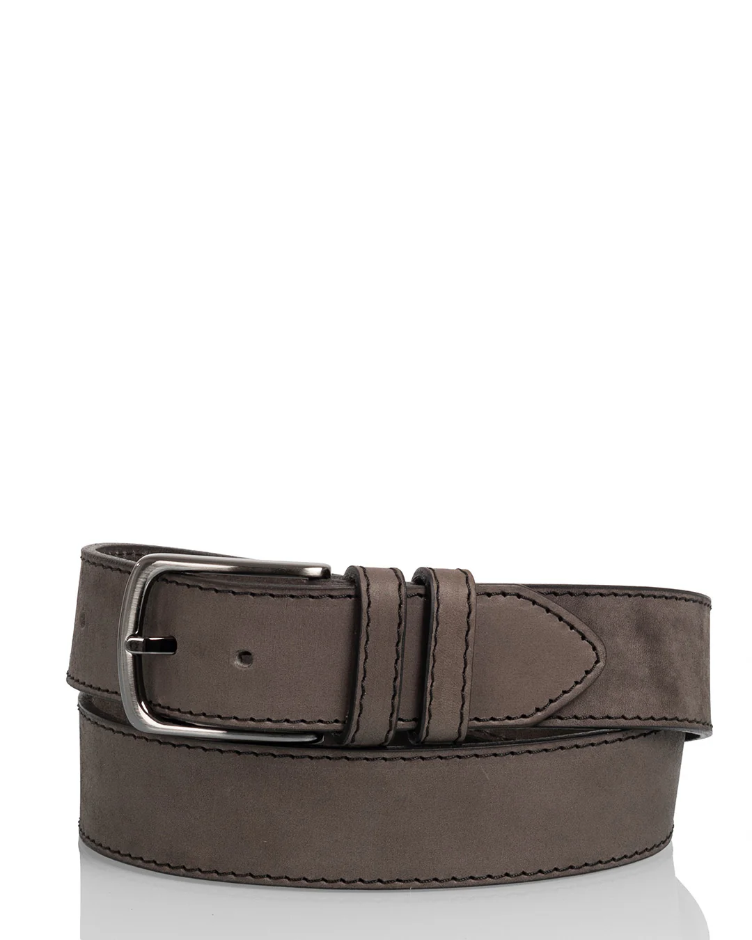 Utua nahkavyö 4cm harmaa