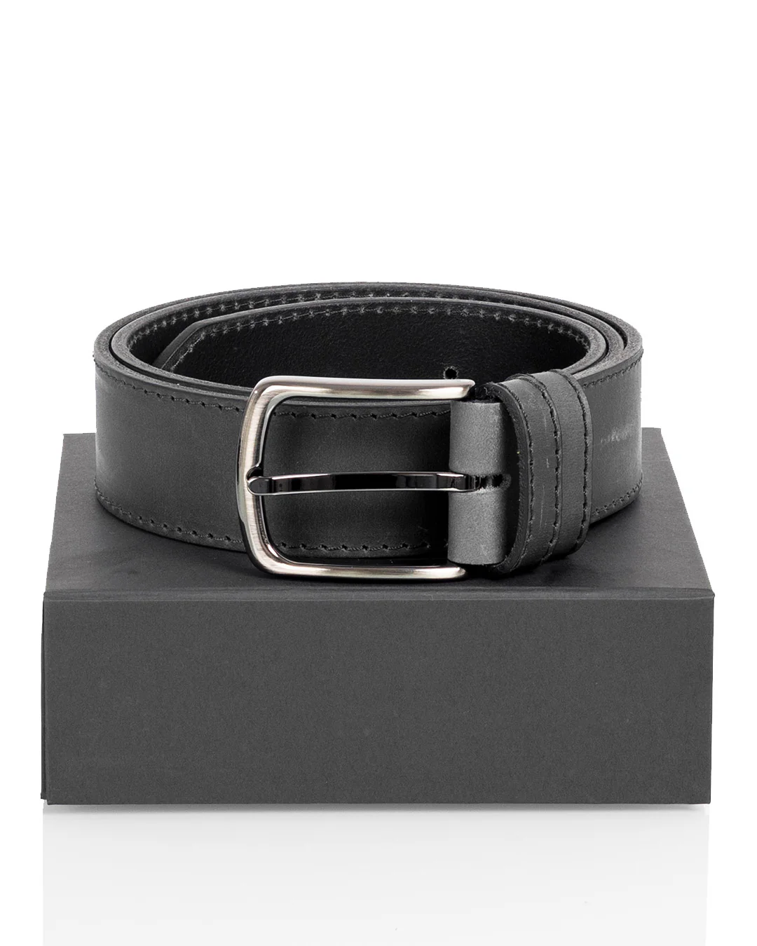 Utua nahkavyö 4cm musta - Image 4