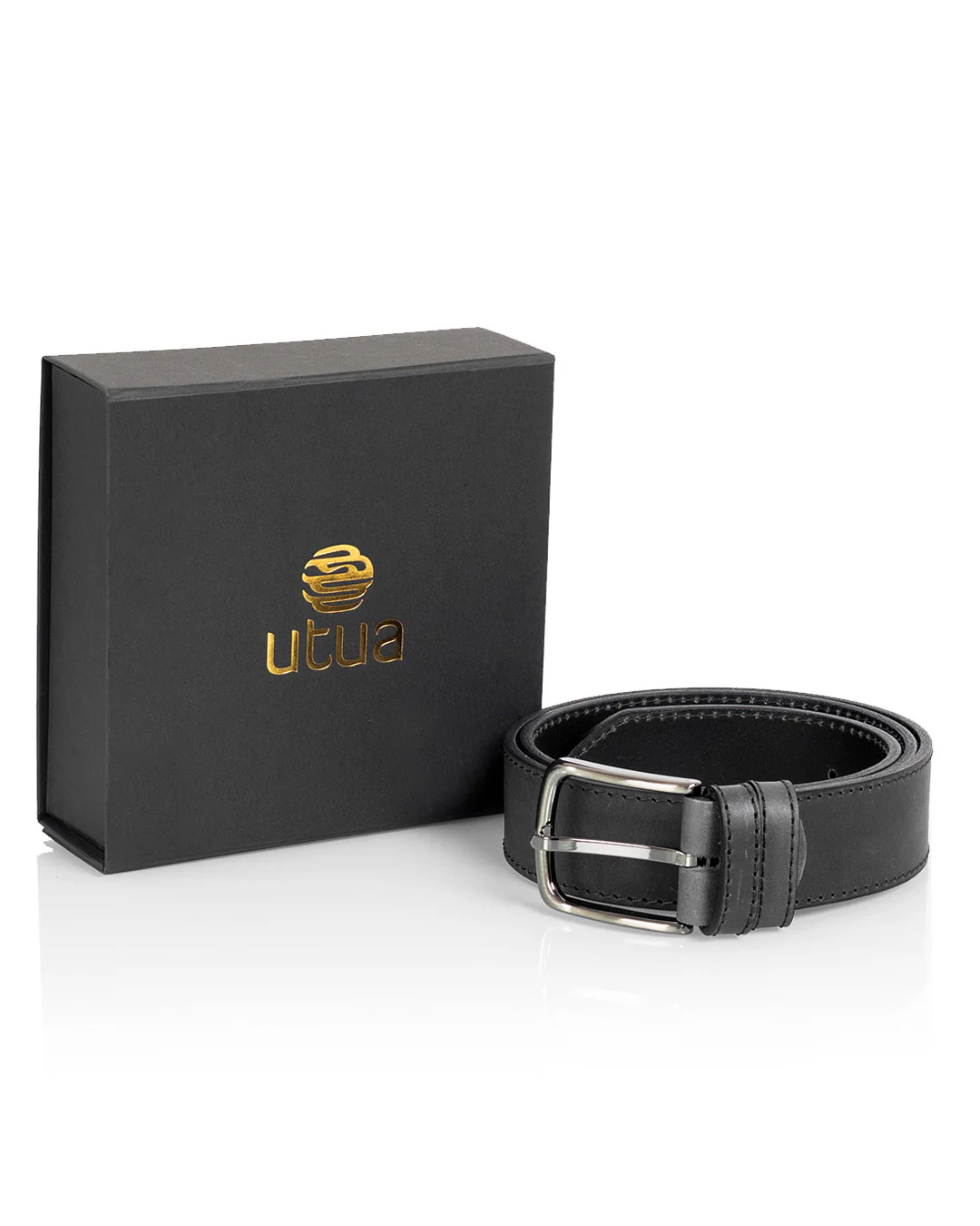 Utua nahkavyö 4cm musta - Image 7