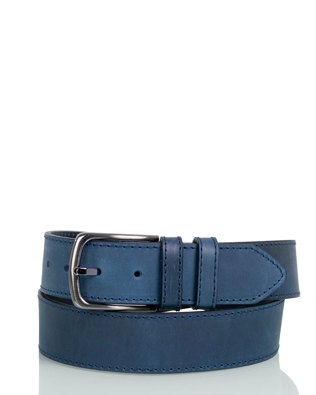Utua nahkavyö 4cm sininen - Image 2