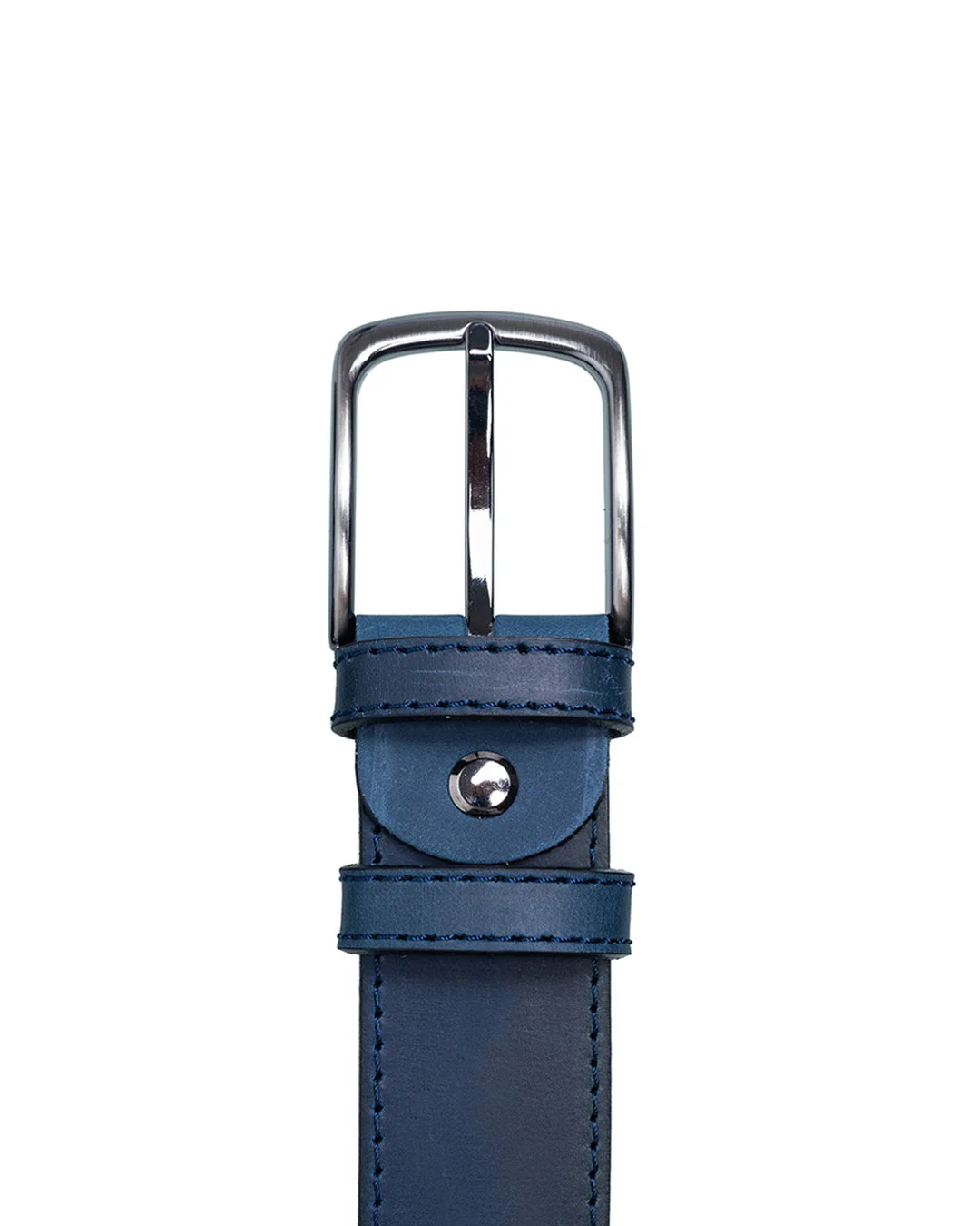 Utua nahkavyö 4cm sininen - Image 3
